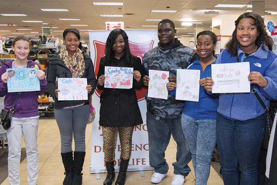 ￼Winners of this year’s Poster contest (l-r): Alisa Kagen, age 12; Latoia Collins, 13; Kiana Smith, 15; Colin Edwards, 16; Curtiece Doan, 16; Talyn Tureaud, 13.
