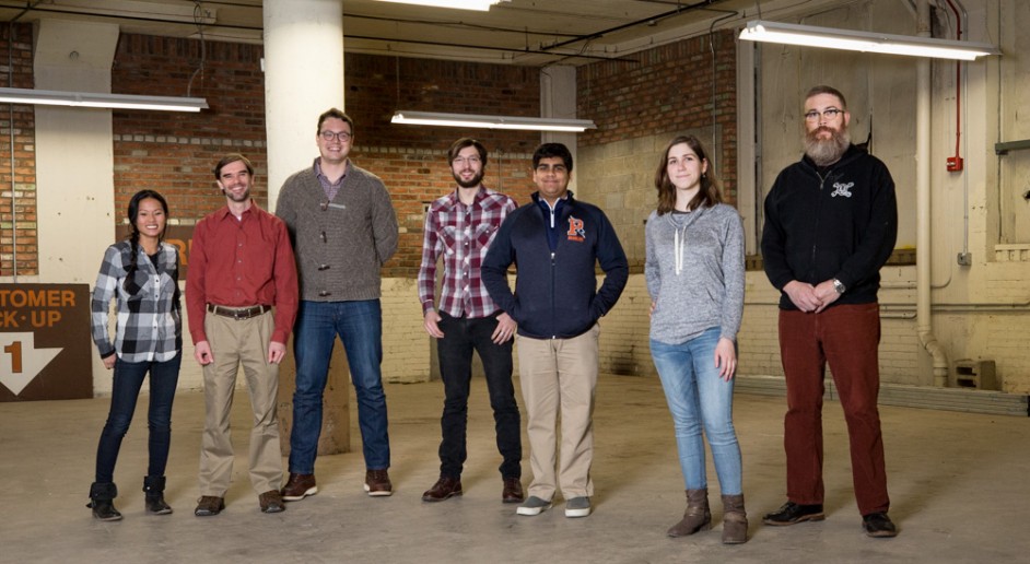 L-R: the Factory Two advisory board includes Dianna Berggren, Scott Appleton, Aaron Hans, Jon Hardman, Nikhil Mukkamala, Jessica Edmonds, Michael Wright & jason caya (not pictured).