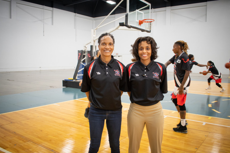 Coach Nicole Randolph and Assistant Coach Linell Jones-Mckenney