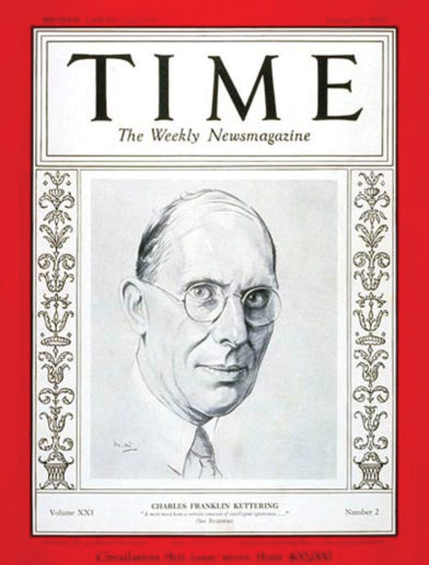 Time magazine cover January 9, 1933. Title: “Charles Franklin Kettering”
